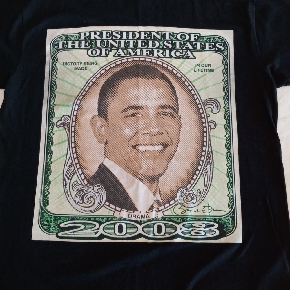 History Being Made Barack Obama Ocean Bay Art wear Vintage Graphic T-shi…